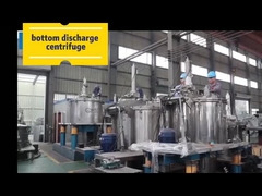 Centrifuge Makanan Debit Bawah Flatform, Centrifuge Mangkuk / Keranjang Dengan Scraper